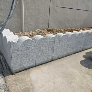 防城港芝麻白花边石  围边石