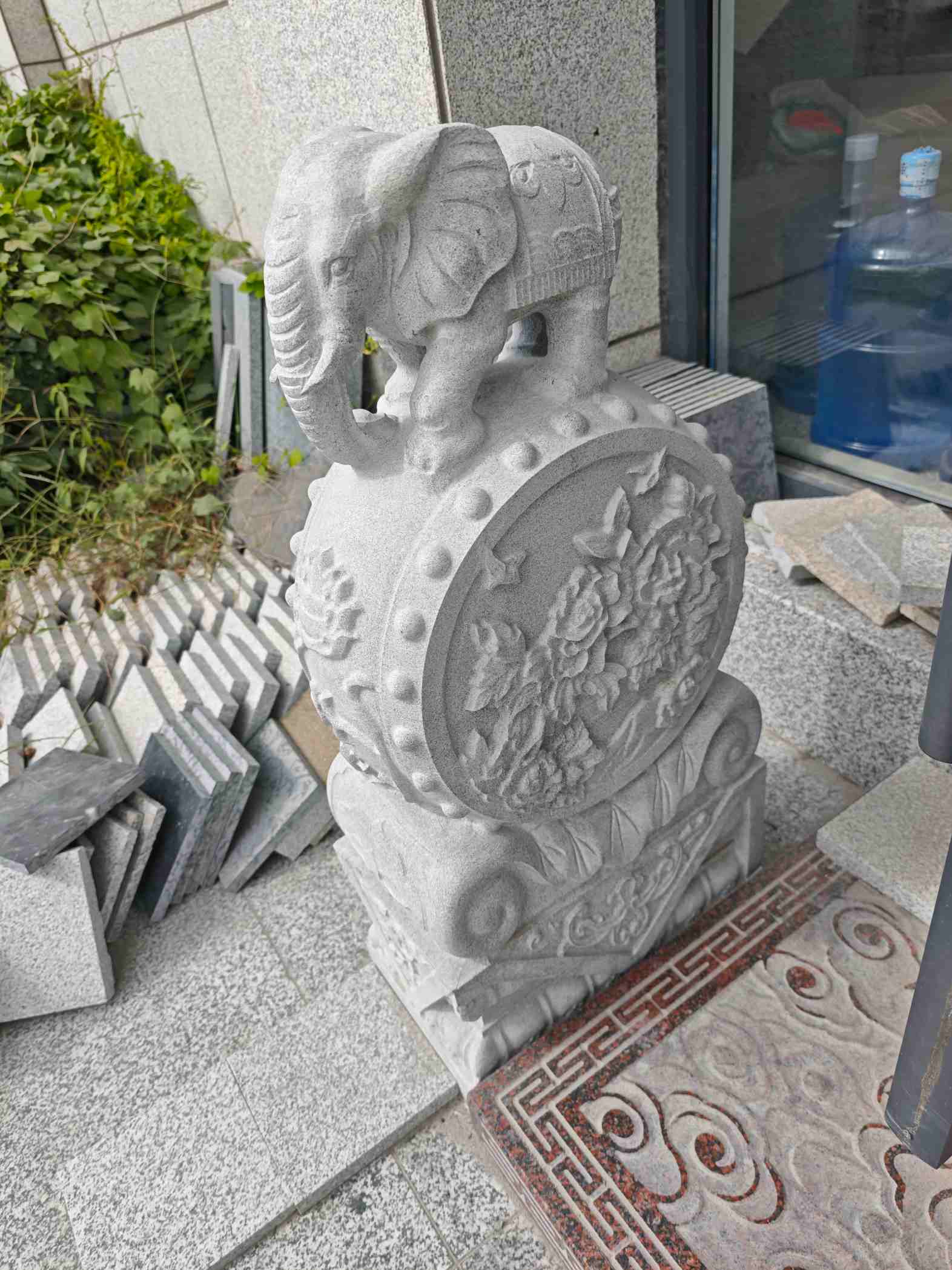 防城港芝麻白抱鼓石 庭院抱鼓石