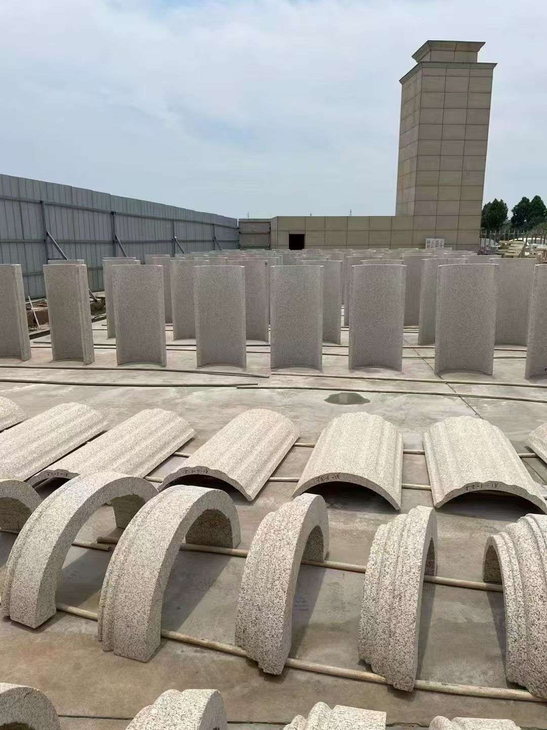 防城港黄金麻别墅柱皮 异形 线条定制